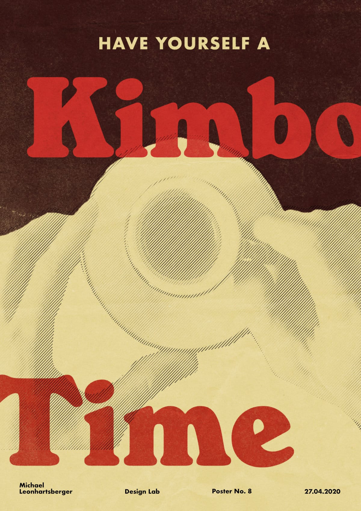 Michael Leonhartsberger: Typografie-Plakat Kimbo-Time