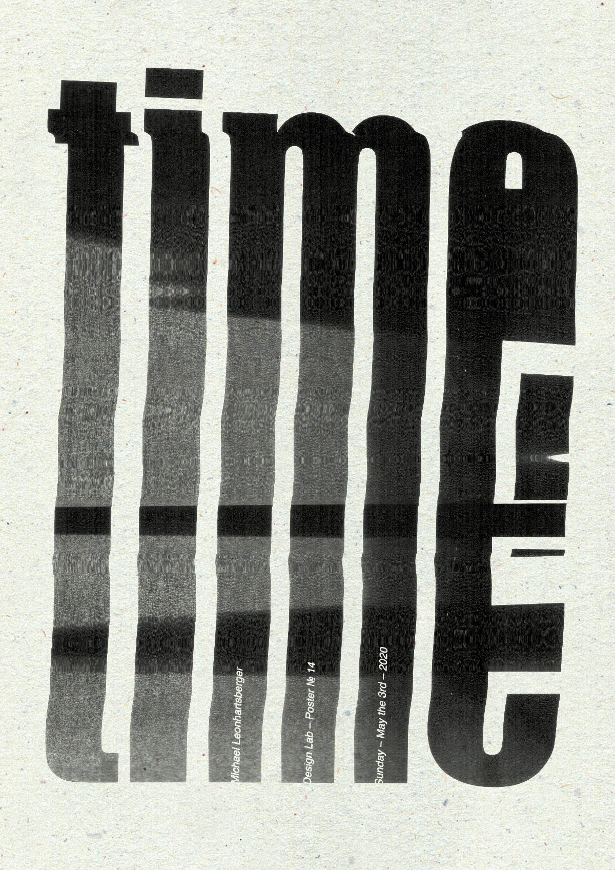 Michael Leonhartsberger: Typo-Poster: time