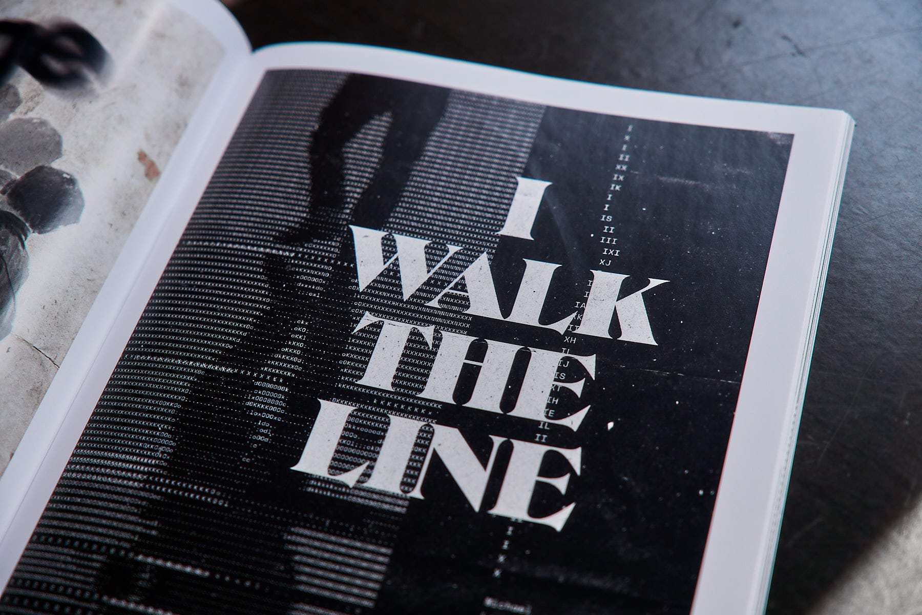 Michael Leonhartsberger: Zine-Innenseite: I Walk The Line