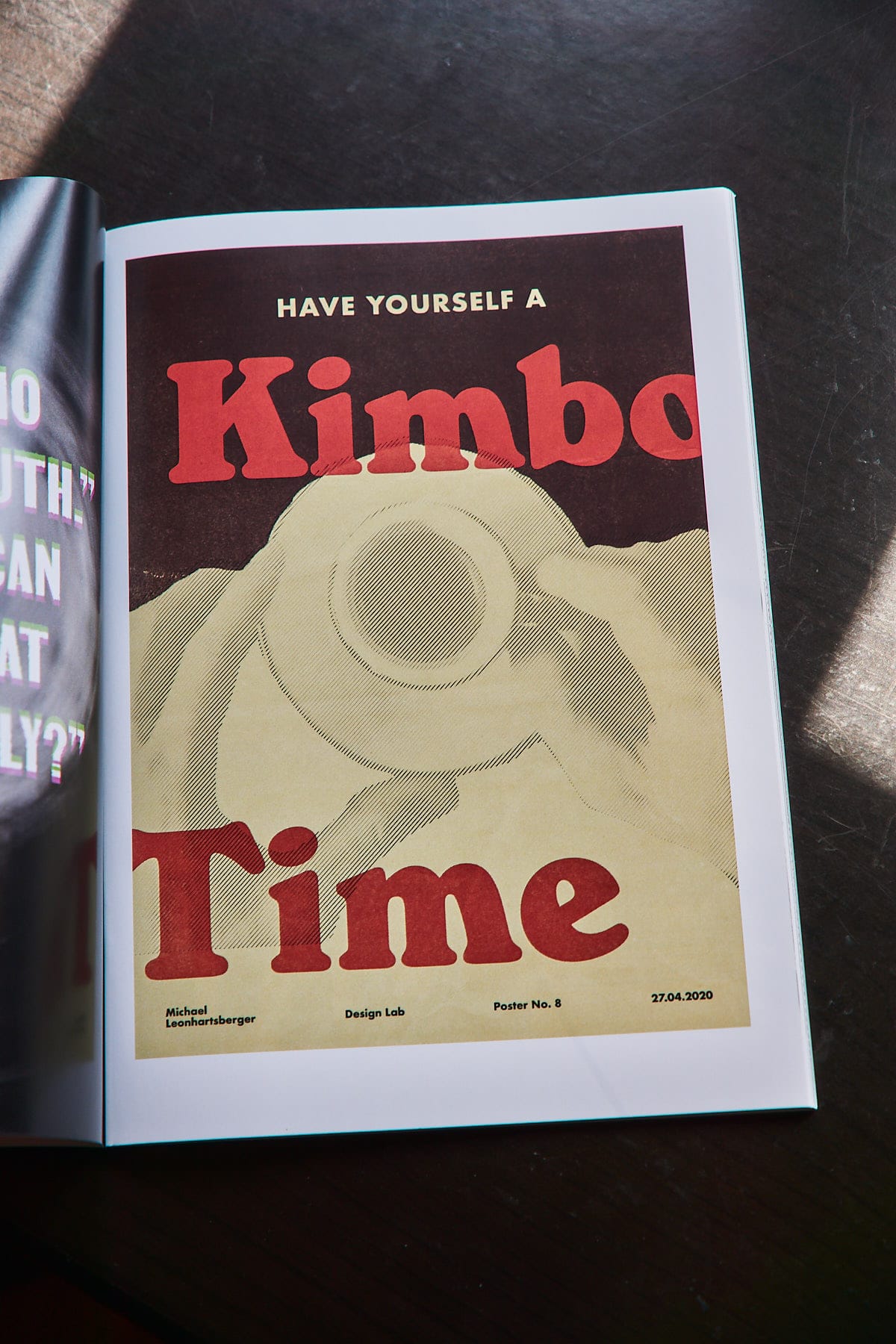 Michael Leonhartsberger: Typografie-Plakat Kimbo-Time