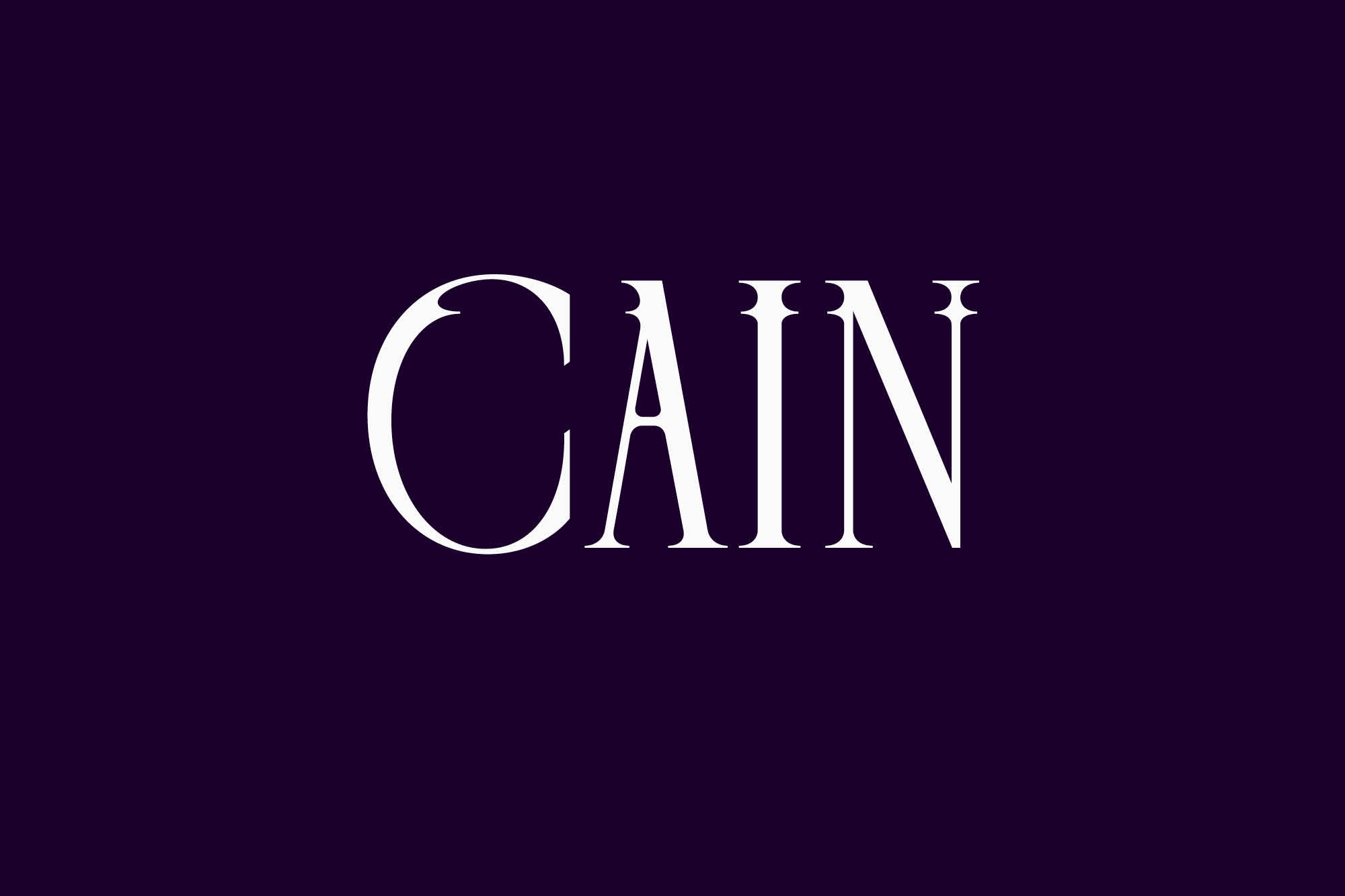 Cain Display Typeface